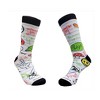 School Notebook Nostalgia Doodle Socks from the Sock Panda (Men's Sizes Adult Large) - 3 of 4