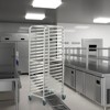 VEVOR Bun Pan Rack, 20-Tier Commercial Bakery Racks with Brake Wheels, Aluminum Racking Trolley Storage for Half & Full Sheet, 26"L x 20.4"W x 70"H - 2 of 4