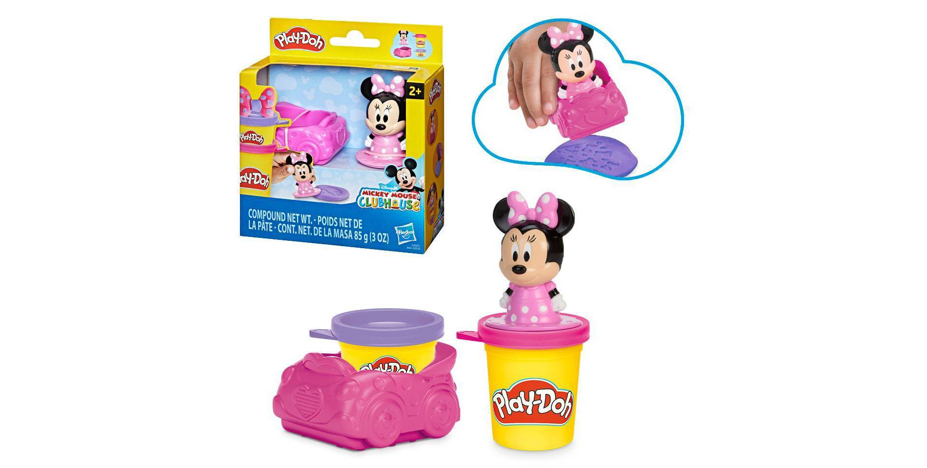 Play-Doh Disney Junior Stamp and Go Minnie Playset Easter Gifts for Kids Ages 2 and Up