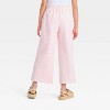 Girls' Wide Leg Pull-On Knit Pants - Cat & Jack™ - 2 of 3