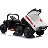 24V Electric Ride-On Dump Truck- 2-Seater w/ Parent Remote, All-Terrain Tires, 3 Speeds, Music & Safety Belts for Ages 3-8 - 2 of 4