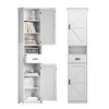 Hrinhom 69.3" H Tall Storage Cabinet with Adjustable Shelves,Floor Cabinet for Bathroom, Living Room, Entryway,Kitchen - 4 of 4