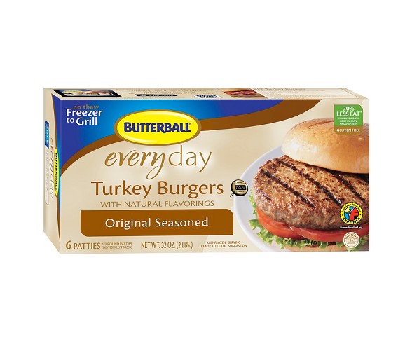 Butterball Seasoned Turkey Burger - 2lb