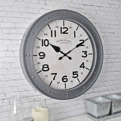 Photo 1 of 18 Donovan Wall Clock Gray - FirsTime  Co.