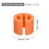 Unique Bargains Fit 0.14 Inch Rod Clothes Hanger Color Coding Markers Blank Tags 150 Pcs - 2 of 4
