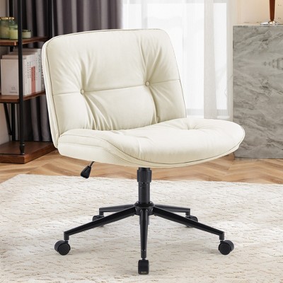 Grungis Office Chair with  Wide Seat,Swivel Computer Chair with Wheels for Adult,Student