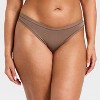 Women's Cotton Stretch Comfort Thong Underwear - Auden™ - 4 of 4
