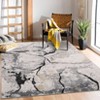 Area Rugs 5x7 Ultra-Soft Modern Abstract Accent Carpet, Stain-Resistant Indoor Mat, Non-Shedding Neutral Floor Cover, Foldable Throw Rug for Bedroom - 3 of 4
