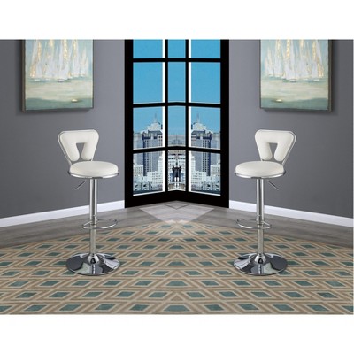 NicBex Set of 2 Bar Stools for Kitchen Island,Faux Leather Counter Bar Stools with Metal Frame,Bar Chairs for Dining Rooms,Kitchens Islands