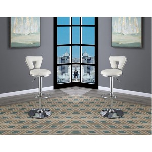 NicBex Set of 2 Bar Stools for Kitchen Island,Faux Leather Counter Bar Stools with Metal Frame,Bar Chairs for Dining Rooms,Kitchens Islands - 1 of 4