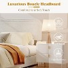 Bed Frame, Modern Beige Upholstered Platform Bed Frame with Headboard, 4 Storage Drawers, Wooden Slats Support, No Box Spring Needed - 3 of 4