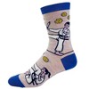 Crazy Dog T-Shirts Women's Go Ahead Bake My Day Socks Funny Karate Baking Cookies Kitchen Novelty Footwear - 3 of 4