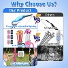 Skirfy 2-Pack Bow and Arrow for Kids, LED Light-Up Archery Set with 20 Suction Cup Arrows, Target & Quiver, Outdoor Yard Games Toys - 2 of 4
