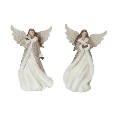 Melrose Winter Angel Figurine (Set of 2)
