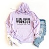 Simply Sage Market Women's Graphic Hoodie Kinda Wanna Workout Kinda Wanna Take A Nap - image 2 of 2