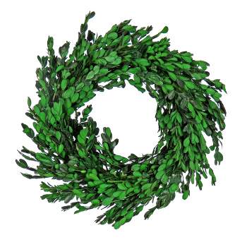 18" Artificial Boxwood Spring Wreath - National Tree Company