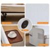 3-in-1 White Fabric Chair Bed w/ Pull-Out Sleeper & USB-C Tray - 4 of 4