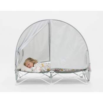 Regalo My Cot Deluxe Portable Toddler Bed With Canopy