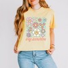 Simply Sage Market Women's  Hey Sunshine Flowers Short Sleeve Relaxed Fit Cropped Graphic Tee - image 2 of 3