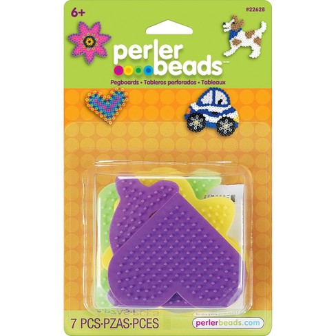 Perler Fun Fusion Pegboards 7/pkg-boy/girl/bear/monkey/butterfly/2 Flowers  : Target