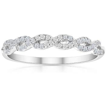 Pompeii3 1/4 Carat (ctw) Round White Diamond Ladies Swirl Wedding Ring 10k White Gold