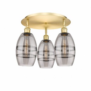 Vaz - 3 Light Flush Mount In Industrial Style-9.13 Inches Tall and 17.63 Inches Wide - 1 of 1