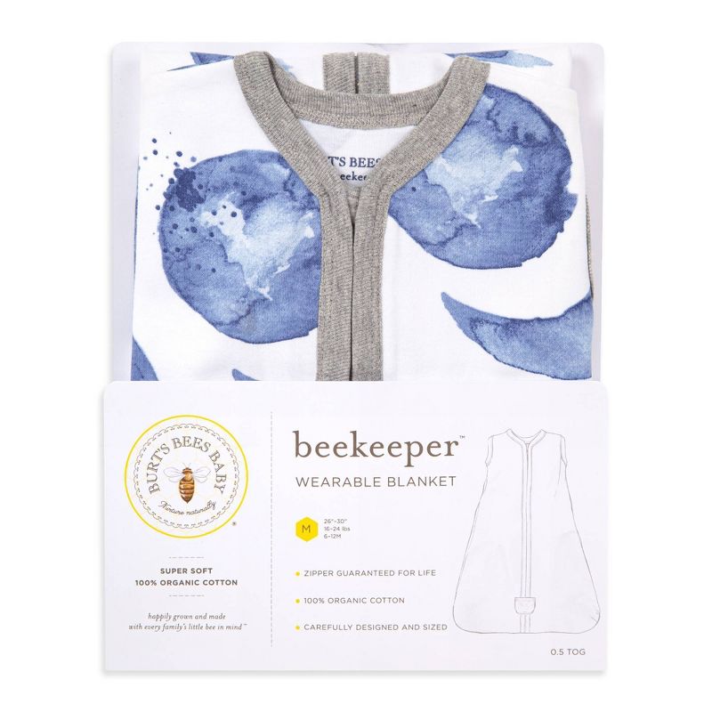 Burt's Bees Baby® Beekeeper Organic Cotton Wearable Blanket - Hello Moon, 4 of 5