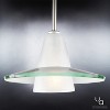 Urban Ambiance Luxury Contemporary Pendant Light,  7.5"H x 12"W,  Brushed Nickel Finish, UHP2430 - 3 of 4