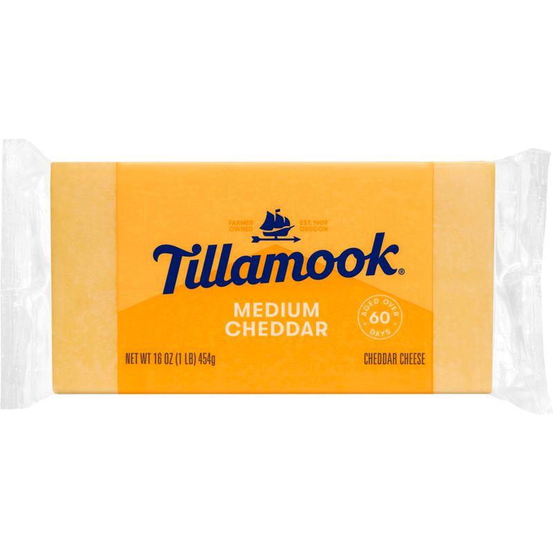 Tillamook Medium Cheddar Cheese Block - 16oz, 1 of 7