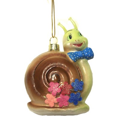 Holiday Ornament 4.0" Jollity Snail Spring Easter Retro Kitsch  -  Tree Ornaments