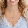 Ross-Simons Italian Blue and White Enamel Butterfly Necklace in 14kt Yellow Gold - 4 of 4