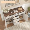 Sideboard Buffet Cabinet, Coffee Bar Table with Adjustable Shelves - 3 of 4