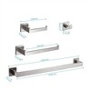 Tramull 4-Piece Premium Bathroom Hardware Set Stainless Steel, Rustproof, Modern Design, Multi-Room Use - 2 of 4