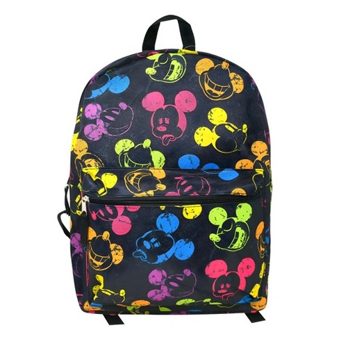 Upd Inc. Disney Mickey Mouse Neon Heads 16 Inch Kids Backpack : Target