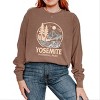 Yosemite National Park Two-Toned Circle - Women's Garment Dyed Long Sleeve Graphic T-Shirt - 3 of 4