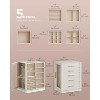 Jewelry Box 360° Rotating, with 5 Drawers, Glass Window, Vertical Jewelry Storage - 2 of 4