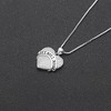 Pit Bull Mom Dog Heart Necklace Dangle Earrings Womens Clear Cubic Zirconia Ginger Lyne Collection - 4 of 4
