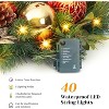 TackView 30" Christmas Wreath, Christmas Door Wreath with Balls, Outdoor Holiday Xmas Wreaths for Front Door Fireplace Decor - 4 of 4