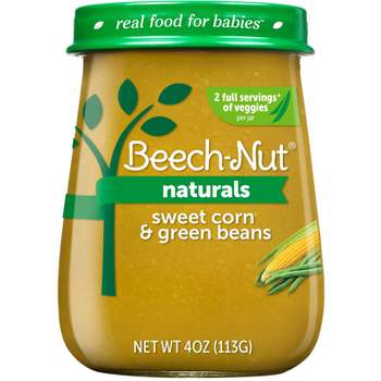 Beech-Nut Naturals Sweet Corn & Green Beans Baby Food Jar - 4oz