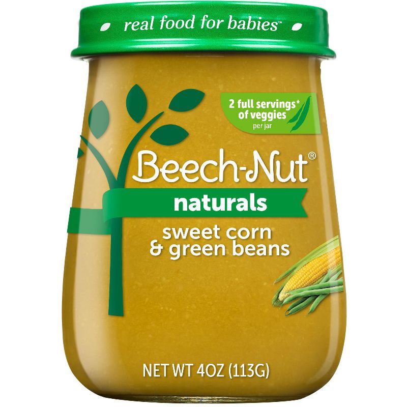 Beech-Nut Naturals Sweet Corn &#38; Green Beans Baby Food Jar - 4oz, 1 of 13