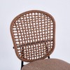 PAGED Upholstered Dining Chairs Set of 4 Contemporary Design Sennit Chair with Powder-Coated Stainless Steel Frame for Living Room - 2 of 4