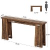 Tribesigns Entryway Console Table, 70.9"Narrow Long Farmhouse Sofa Table Behind Couch, for Living Room Hallway Entrance, Rustic Brown - 2 of 4
