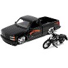 1993 Chevrolet 454 SS Pickup Black and 2007 Harley-Davidson XL