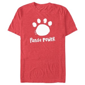 Men's Turning Red Panda Power Paw Print T-Shirt - 1 of 4