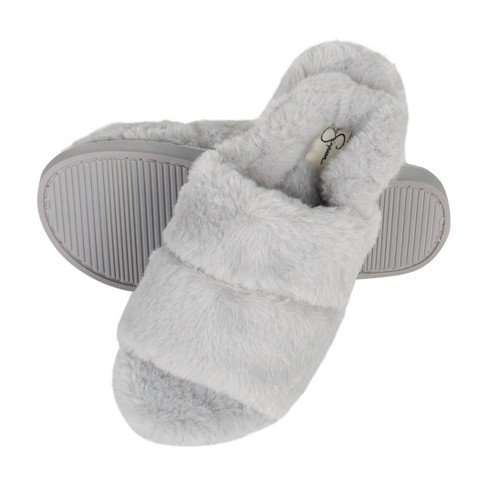 Jessica Simpson Womens Slide With Elastic Backstrap Slipper - Grey/small :  Target