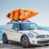 VEVOR Kayak Roof Rack 1 Pair J-Bar, Soft Roof Rack, Top Mount Tie Down, Carrier for kayak, Surf Board, Canoe, SUP, Ski Board, Mount on Car, Black - 2 of 4