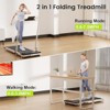 DeerRun 43.3'' x16'' Run Area 3.0HP Powerful and Quiet Under Desk Treadmill 300 lbs Capacity Foldable Walking Pad - 2 of 4
