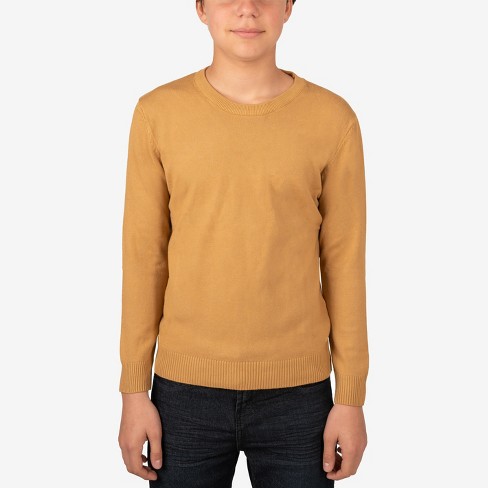 X Ray Boy s Basic Crew Neck Sweater In Copper Size X Large 14 16 Target