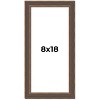 PosterPalooza | Panoramic Elegant Brown Picture Frame - UV Acrylic, Foam Board Backing, Hanging Hardware - 2 of 4