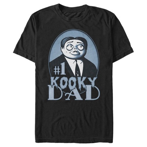 Men's The Addams Family #1 Kooky Dad Gomez Addams T-shirt - Black
